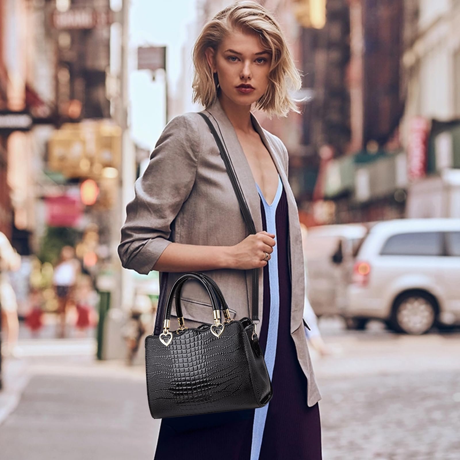 Сумка жіноча NICOLE & DORIS Крокодил, зі штучної шкіри, фото №2 Сумка жіноча NICOLE & DORIS Крокодил, зі штучної шкіри, фото №2