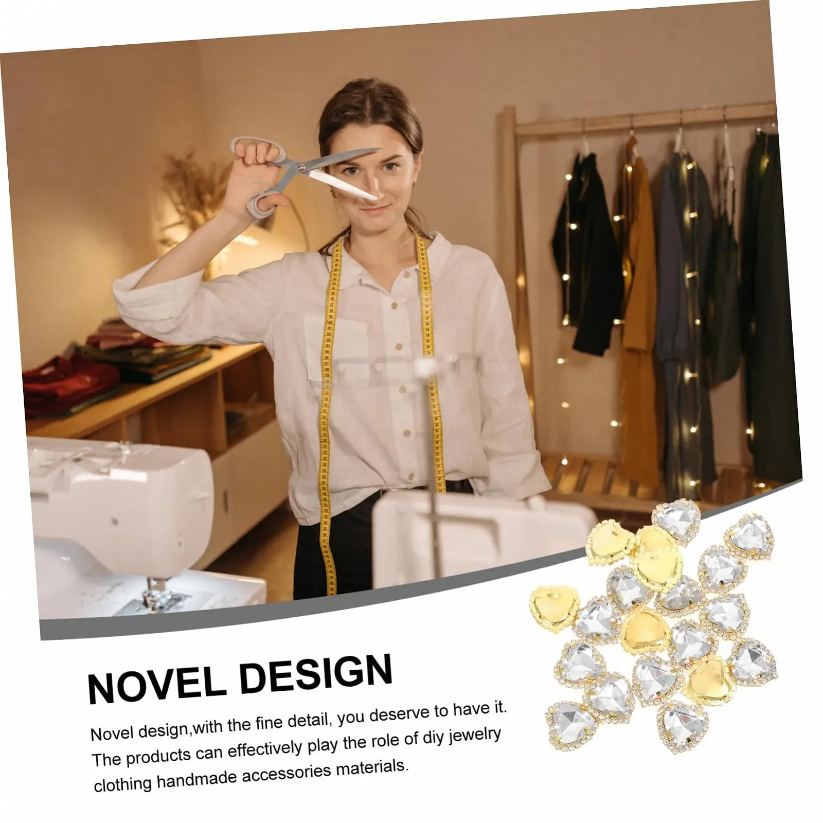 Стразы FRCOLOR 20шт. Пришивные, стразы DIY, аксессуары для ювелирных изделий, для украшения одежды, фото №6