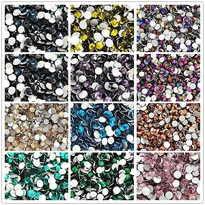 Стразы SS3~SS20 Светлое стекло для DIY украшений ногтей - ss3, 1440 шт synthetic.ua - Фото 1