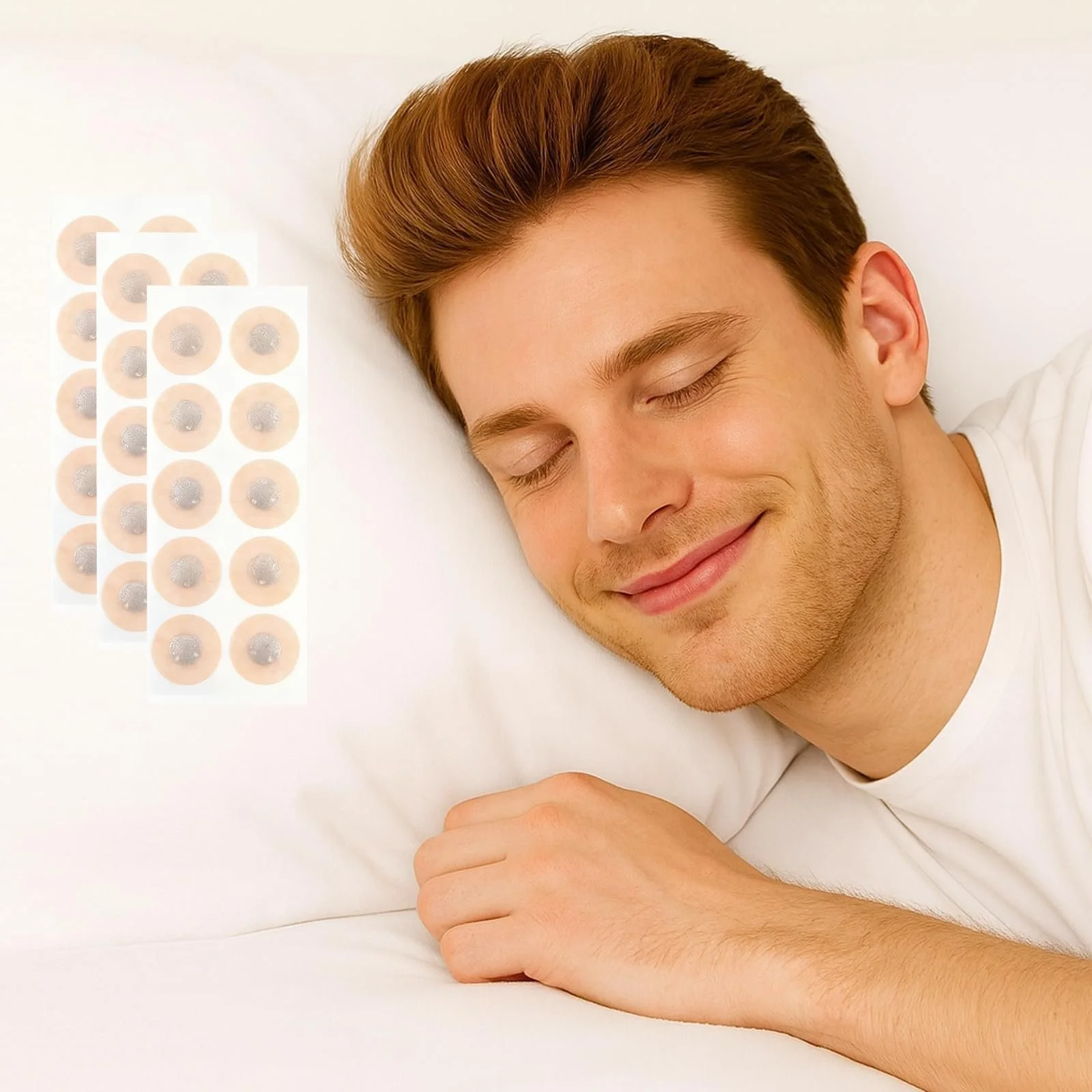 Пластирі для носа Магнітні 30 днів для покращення дихання, зменшення хропіння, фото №1