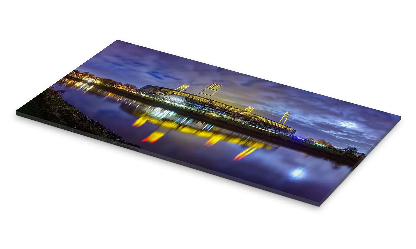 Картина на акриловому склі Posterlounge Bremer Stadium in Moonlight Tanja Arnold Photography 40 x 20 см, фото №2