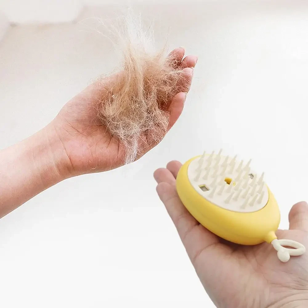 Щетка массажная для ухода за шерстью животных 4 в 1 ПАРОВАЯ Pet comb, фото №6