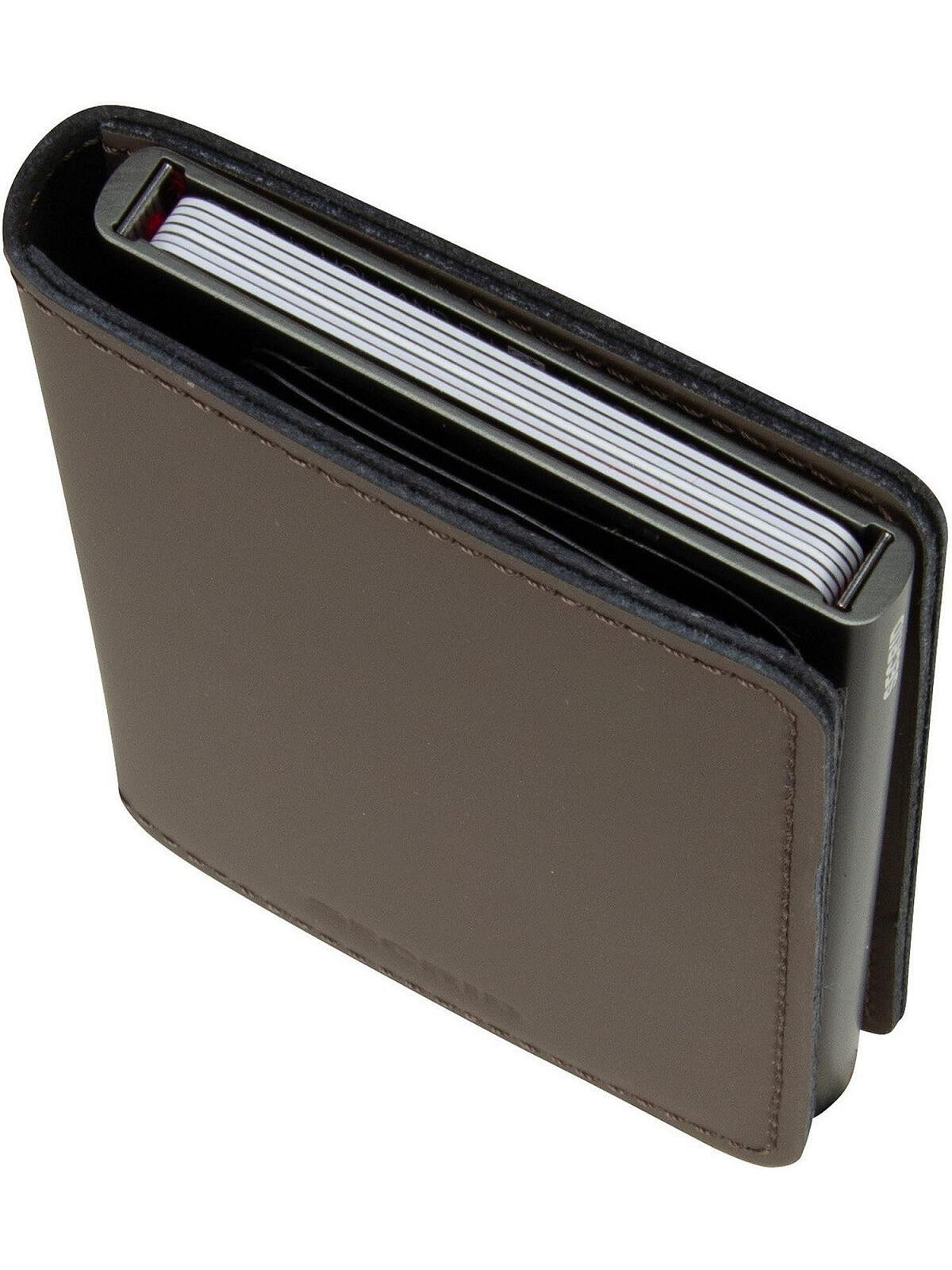 Кошелек Secrid Slimwallet Matte Truffle Brown Кожа 4-6 карт 6 дополнительных карт 68 x 102 x 16 мм SM-Truffle, коричневый, Классический, фото №5