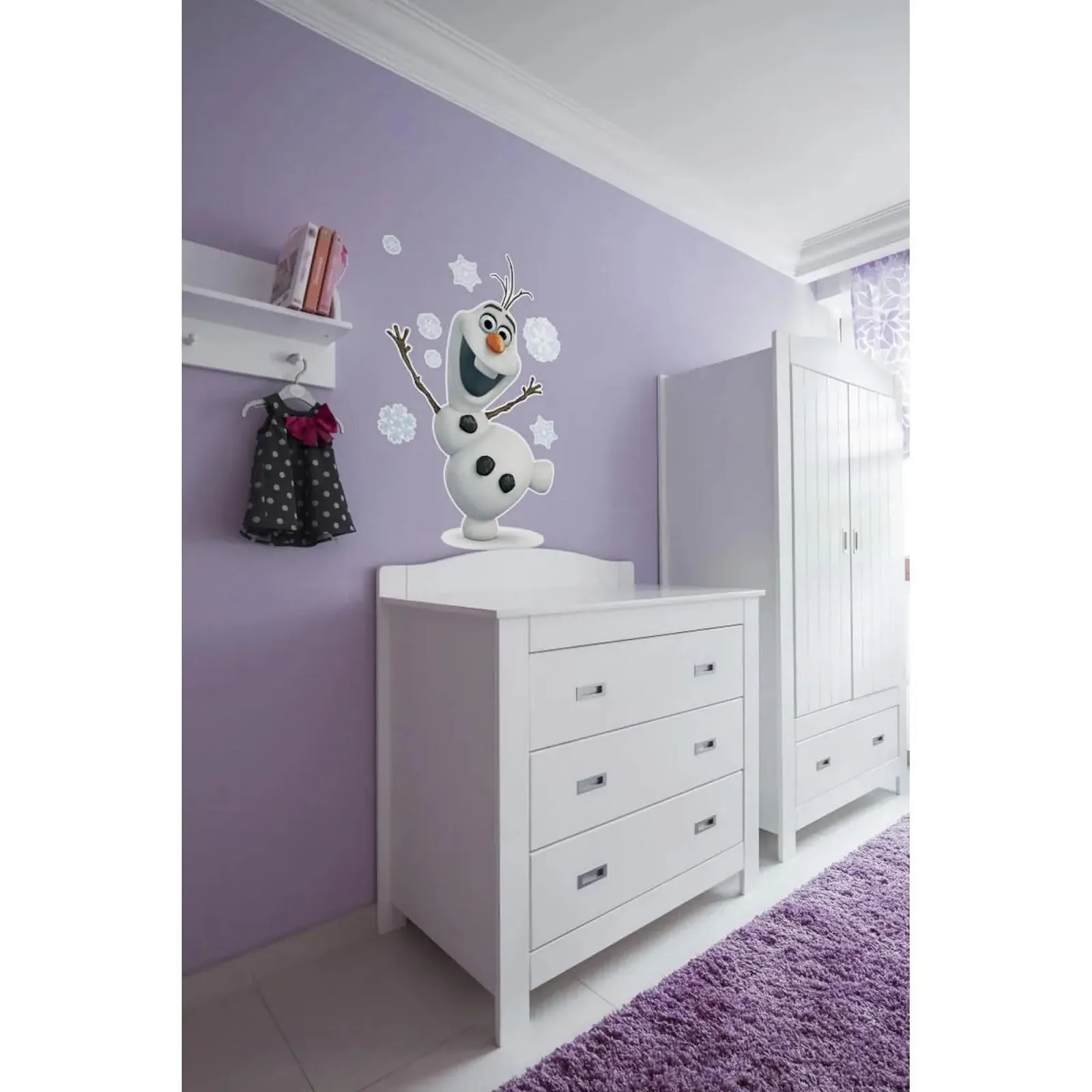 Декоративная наклейка Komar Olaf 19705H Белый/Серый, фото №2