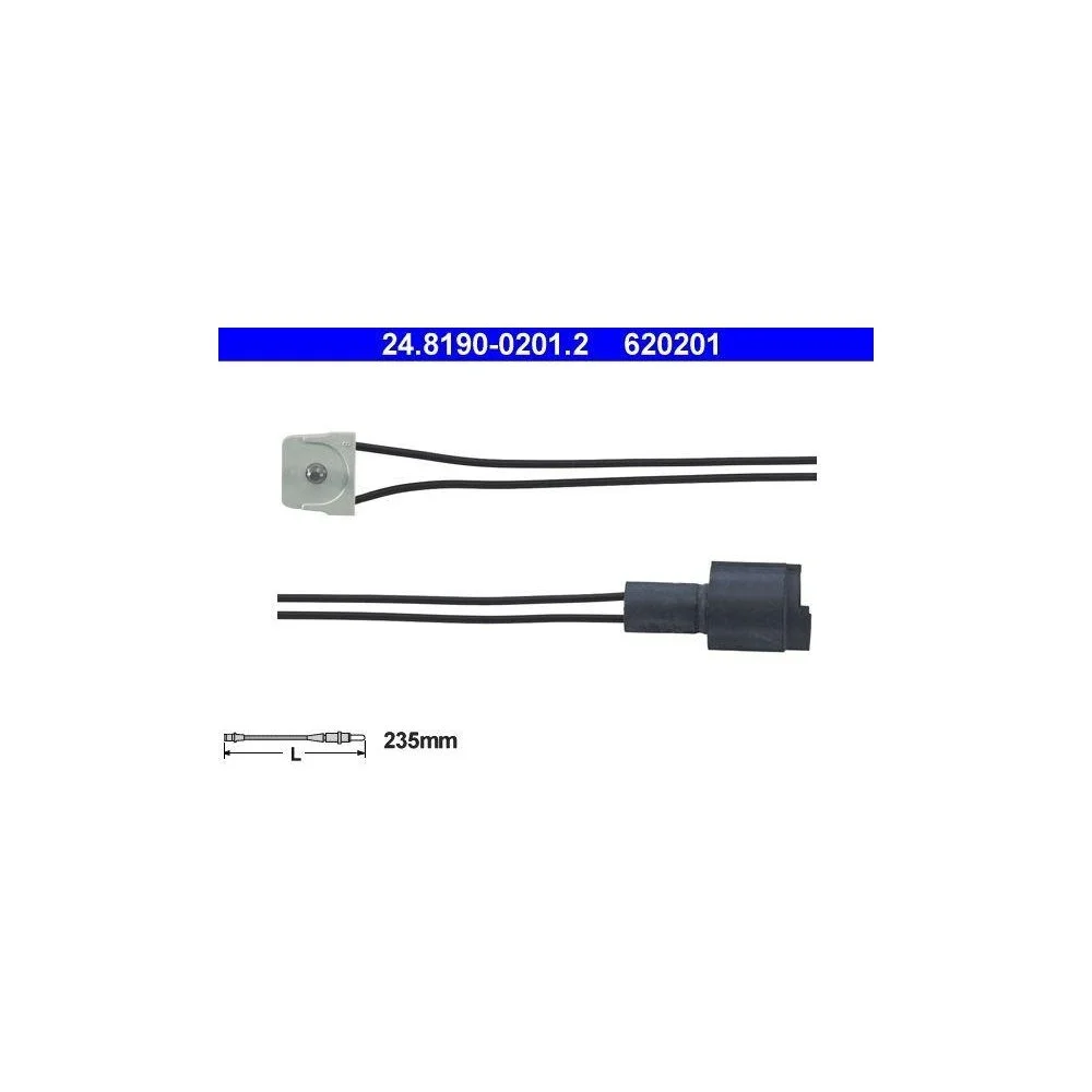 Датчик износа тормозных колодок ATE 24.8190-0201.2 для BMW передняя ось, фото №1