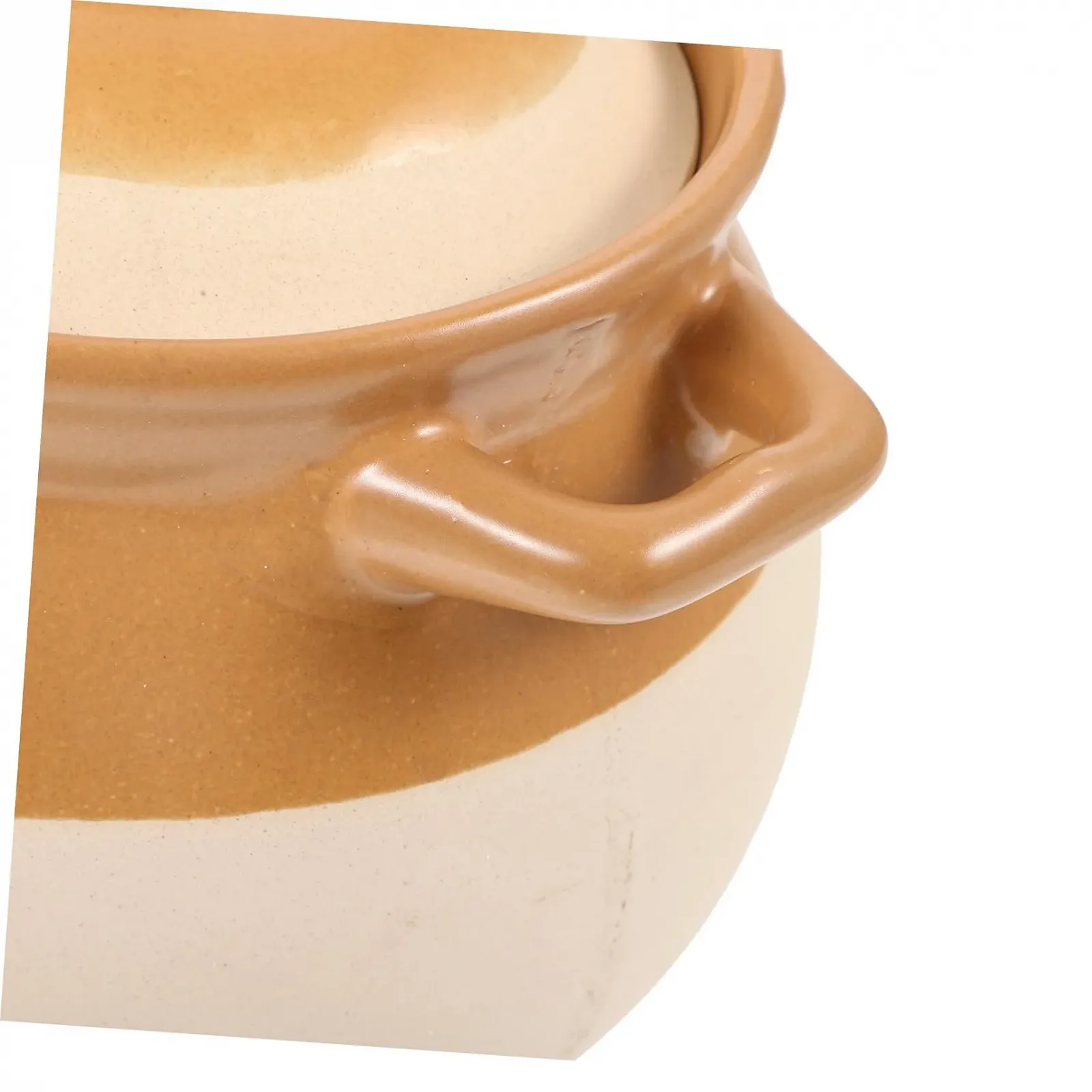 Керамическая кастрюля GLEAVI для пасты, супа и курицы с гладкой поверхностью и двойными ручками, фото №9