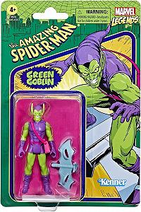 Экшн-фигурка Hasbro Marvel Legends Series Retro 375 Collection Зеленый Гоблин, 9,5 см, 2 аксессуара synthetic.ua - Фото 1