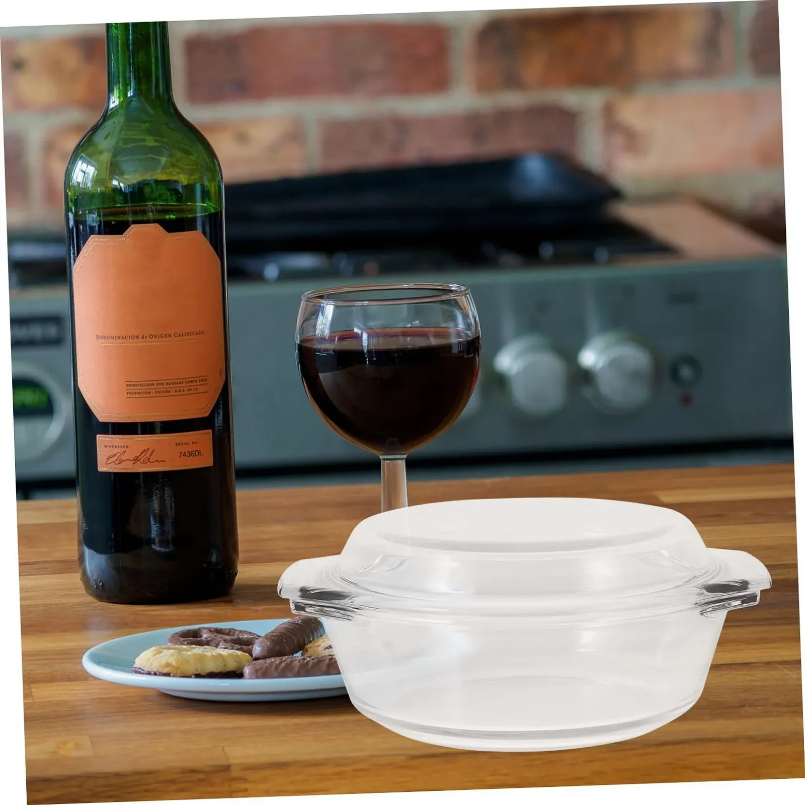 Форма для запікання Термостійка з кришкою та ручками Скляна, фото №9 Форма для запікання Термостійка з кришкою та ручками Скляна, фото №9