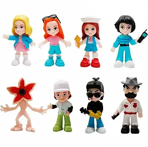 Набор фигурок Очень странные дела Одиннадцать Демогоргон Stranger Things Eleven 8 шт 8 -9 см synthetic.ua - Фото 1