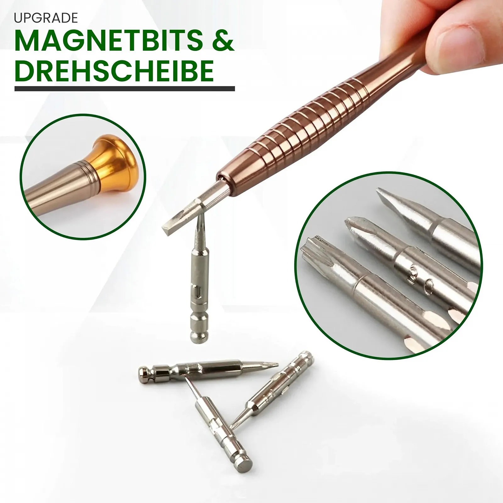 Набір прецизійних викруток 25 предметів у шкіряному чохлі для електроніки та точної механіки, фото №4