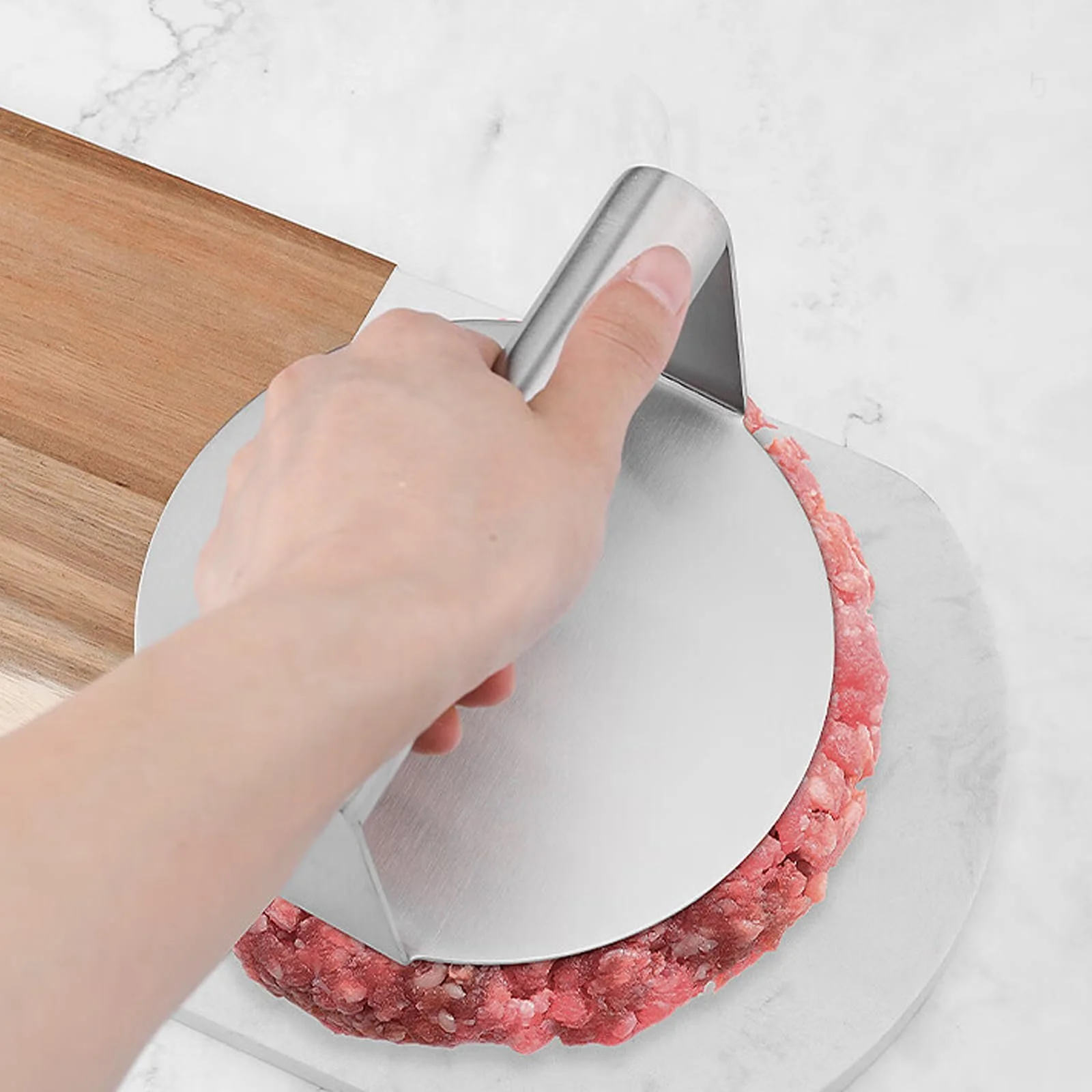 Пресс для бургеров Burger Smasher Round Stainless Steel 14 см с бумагой 100 шт, фото №6 Пресс для бургеров Burger Smasher Round Stainless Steel 14 см с бумагой 100 шт, фото №6