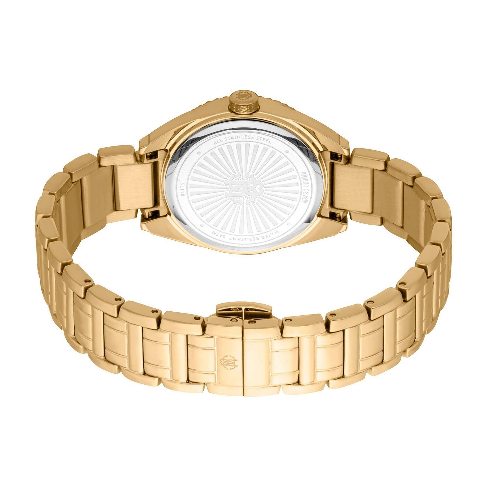 Жіночий аналоговий кварцовий годинник Roberto Cavalli RC5L118M0045 з ремінцем з нержавіючої сталі, фото №3