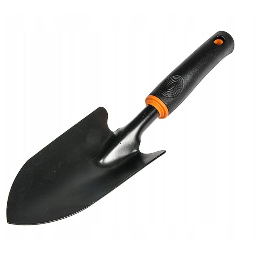 Кельма Цветочная STYLIZER, 8 см, нержавеющая сталь, черная и оранжевая, фото №1