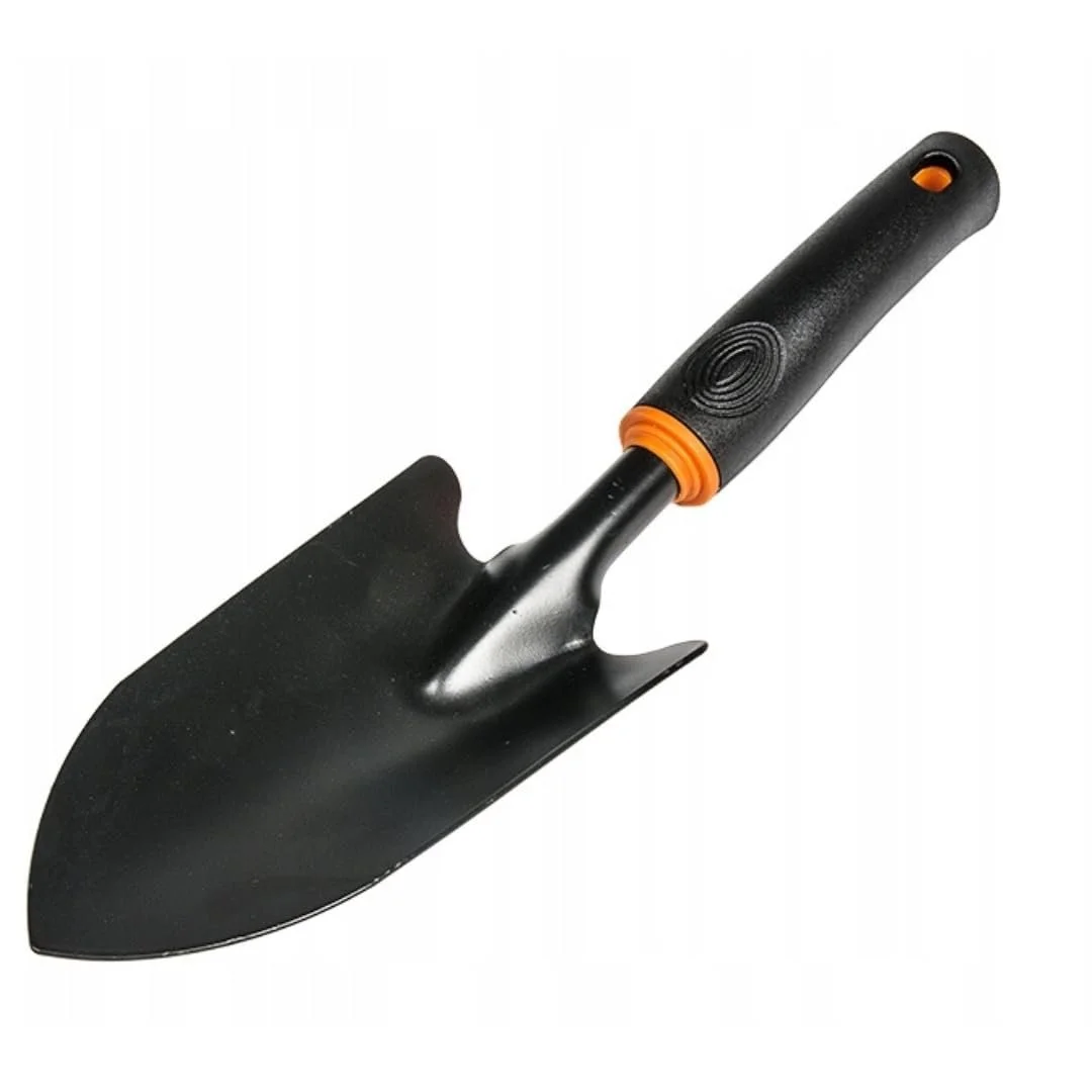 Кельма Цветочная STYLIZER, 8 см, нержавеющая сталь, черная и оранжевая, фото №1