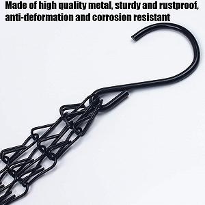 Ланцюги для кашпо KAHEIGN Набір з 8 шт. 40 см Метал Чорний synthetic.ua - Фото 1
