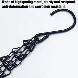 Цепи для кашпо KAHEIGN Набор из 8 шт. 40 см Металл Черный synthetic.ua - Фото 1
