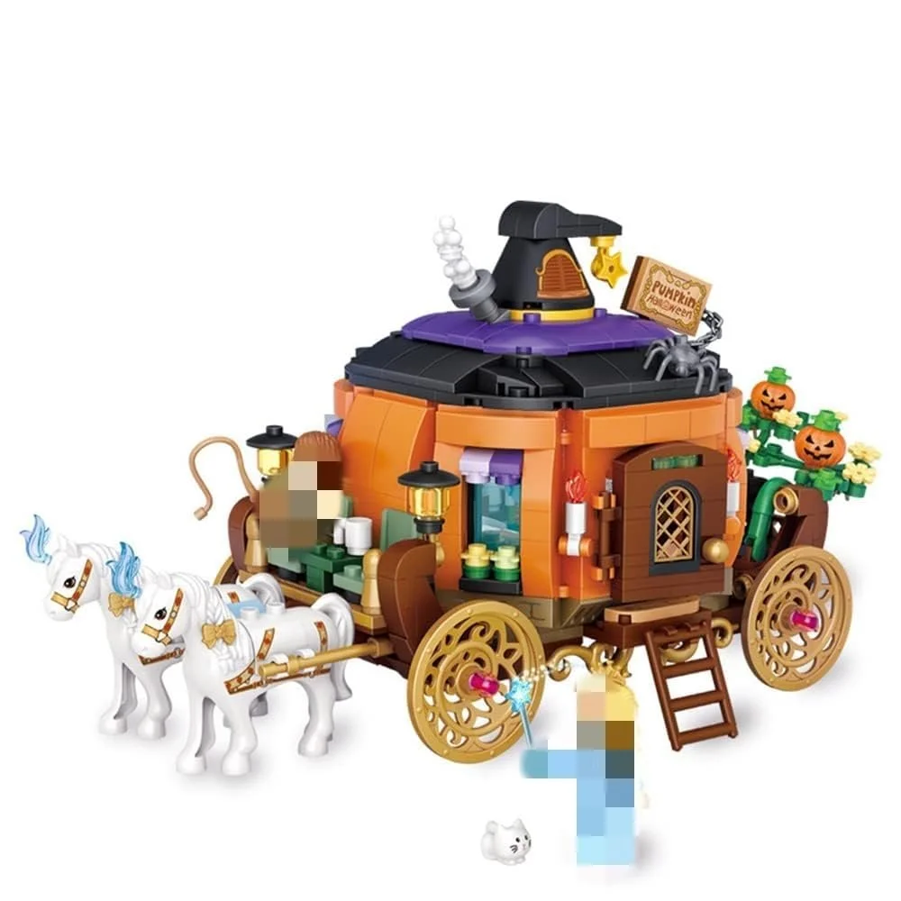 Будівельний набір Хелловін Будинок з привидами 765 блоків, фото №6