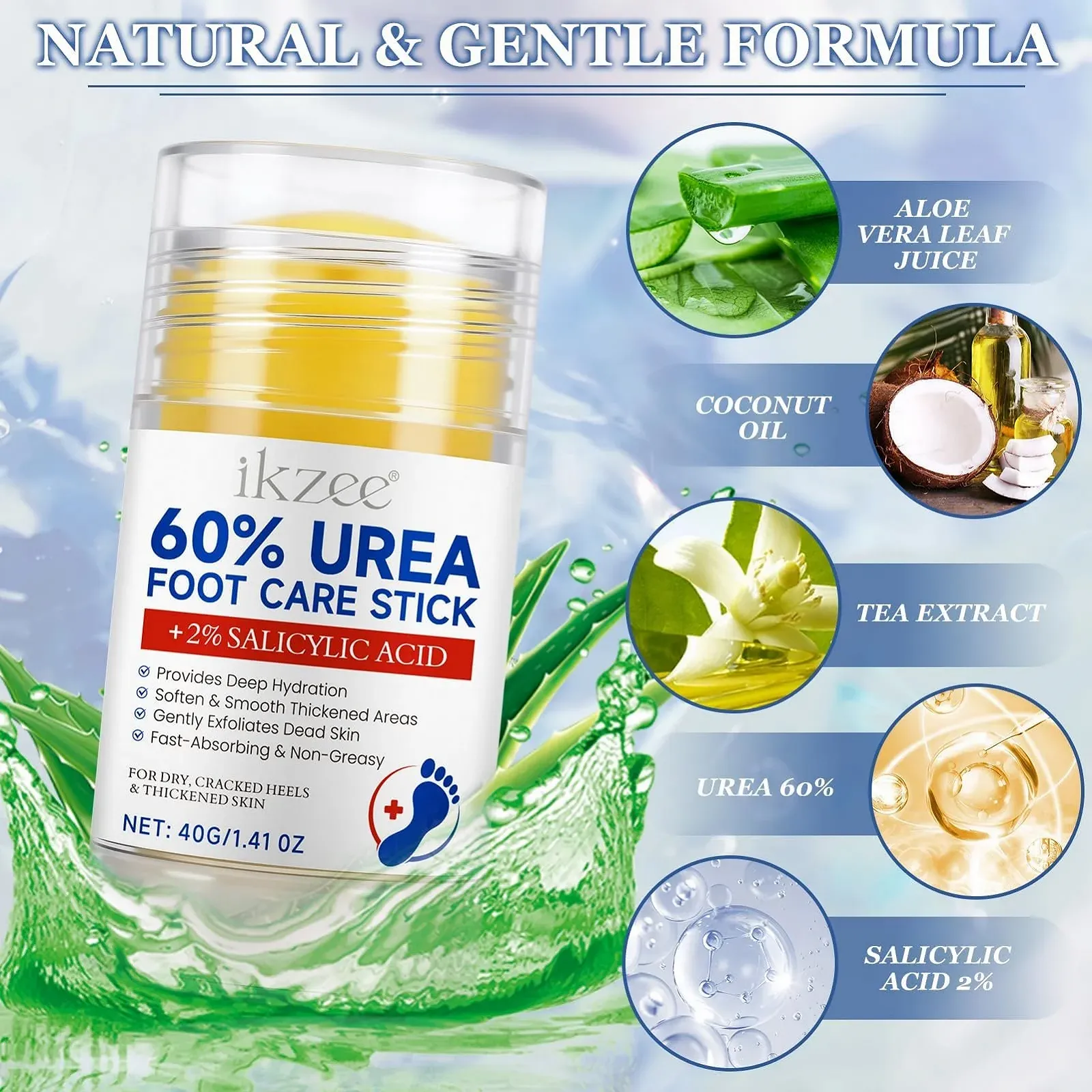 Крем-стик для ног Urea 60% для очень сухой и потрескавшейся кожи 2 шт., фото №3