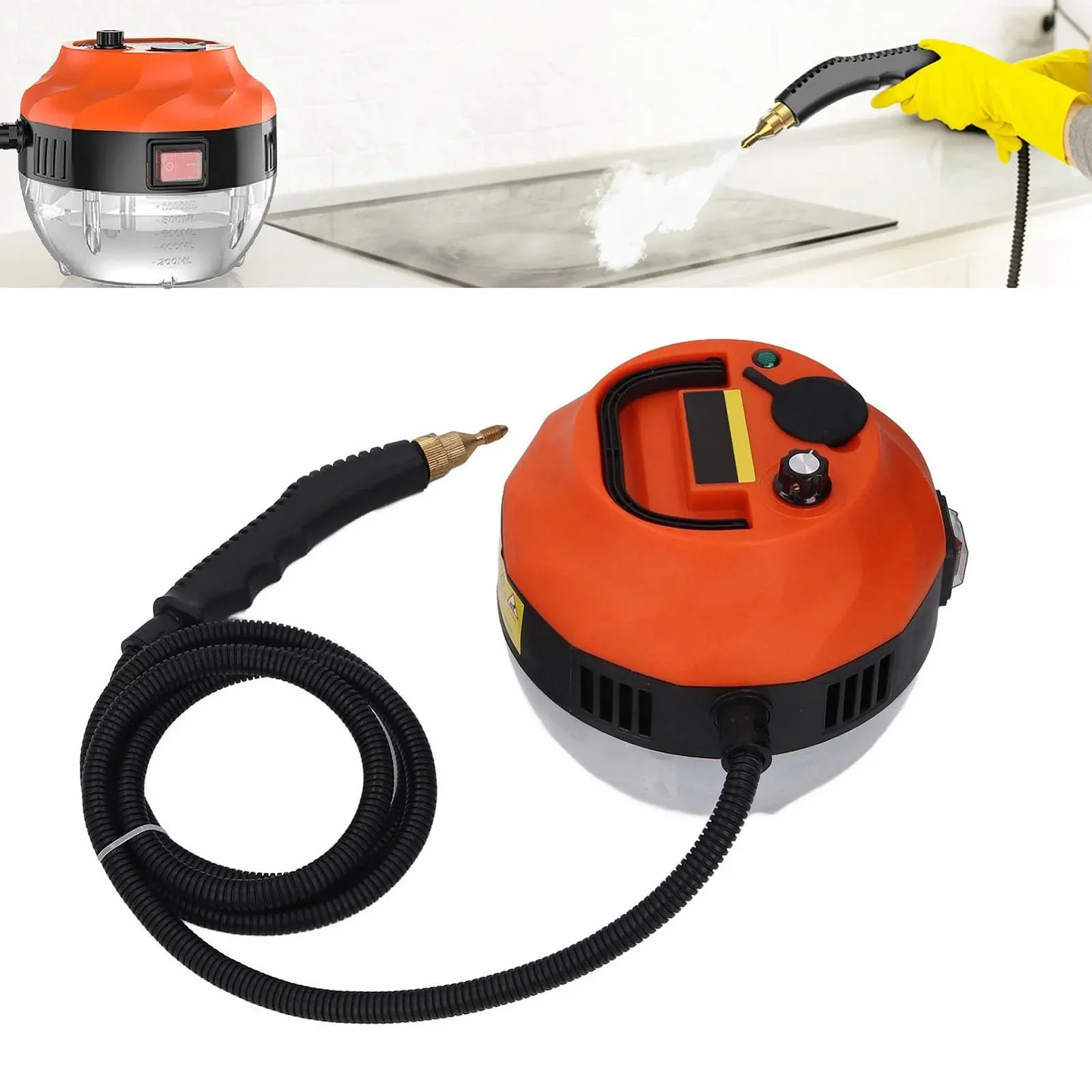 Ручний пароочисник високого тиску 105 °C 1 л EU Plug 220 В Squishy, фото №5