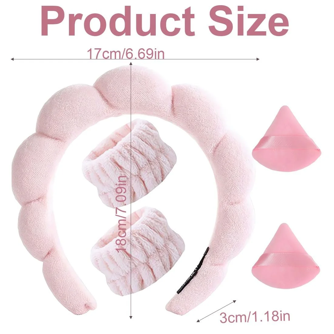 Набір обручів для волосся Skincare, фото №2