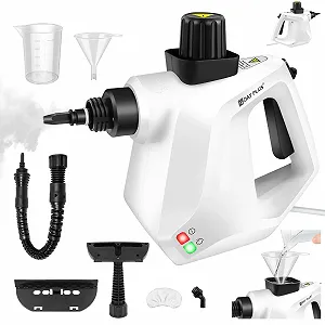 Пароочиститель высокого давления 3800 W 400 ml 7 аксессуаров IPX4 для автомобиля и дома - Фото 1