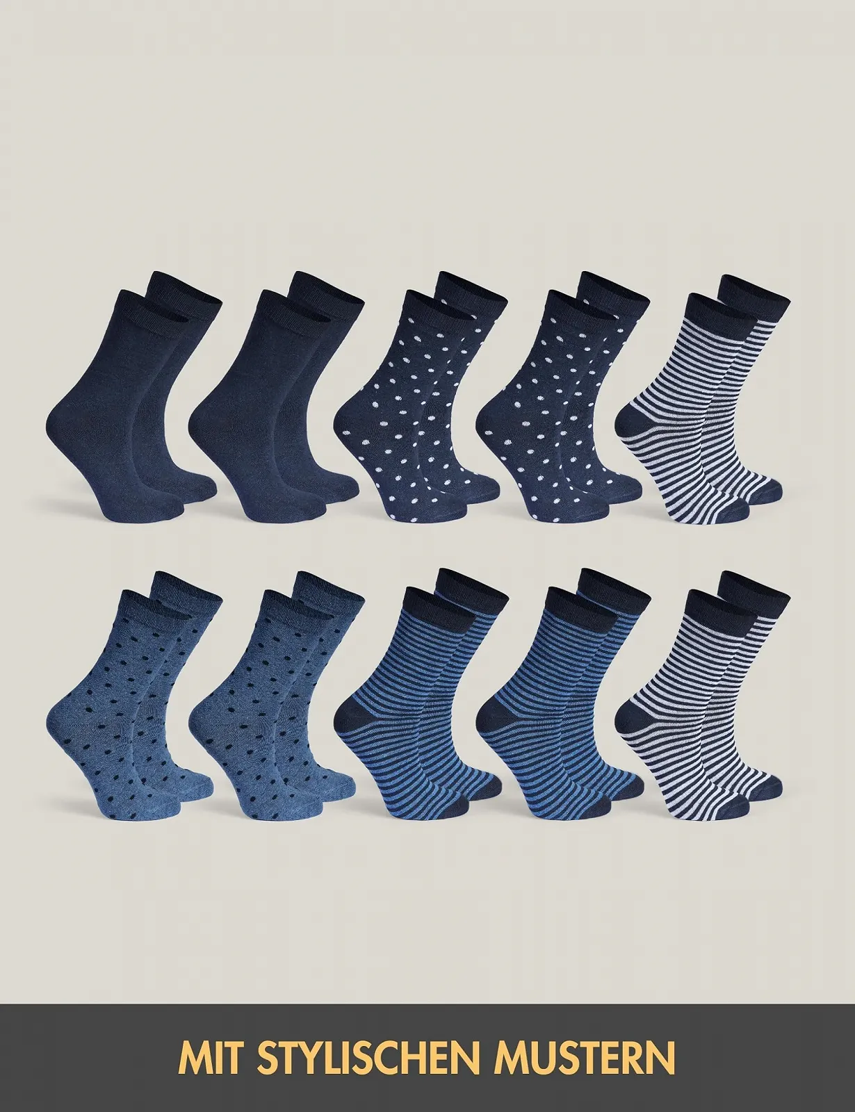 Шкарпетки Basic Treasure 10 пар з смужками та крапками Бавовна, Кольорові жіночі шкарпетки, фото №5