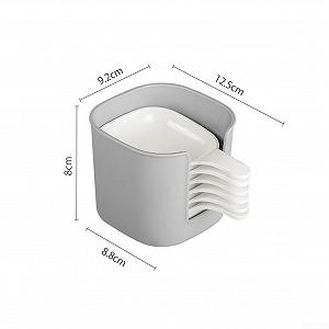 Миски Zoegneer для соуса с ручками 6 штук с подставкой, белый synthetic.ua - Фото 1