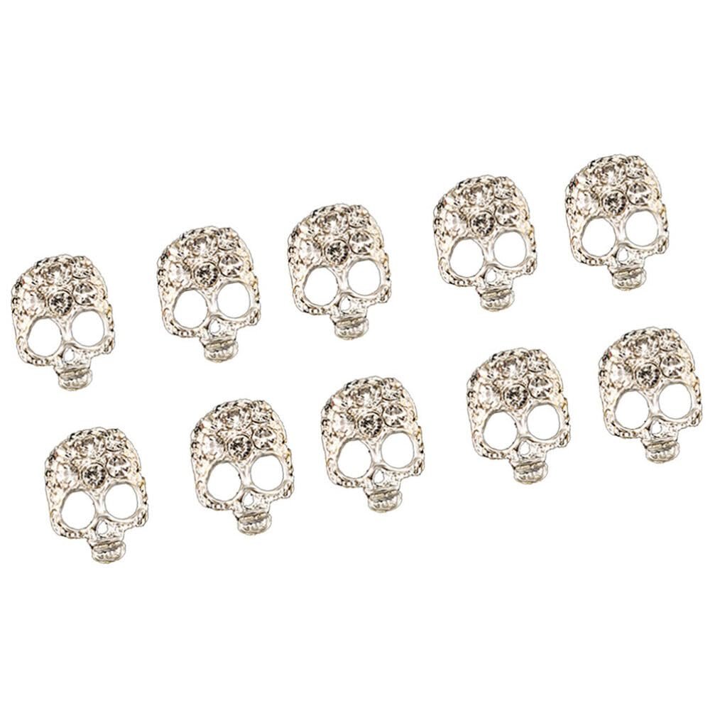 Набор украшений для ногтей Beavorty, 20 шт, стразы из металлического сплава в форме черепа для нейл-арта и украшения для дома, фото №1
