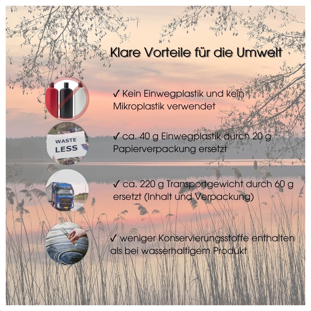 Шампунь та гель для душу у вигляді пудри go-wash для рук, тіла та волосся аромат лаванди без пластику, фото №7