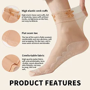 Носки Нейлоновые с рюшами, 12 пар synthetic.ua - Фото 1