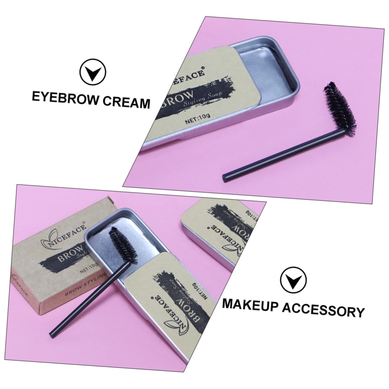 Набір FRCOLOR Eyebrow Soap Make-Up Box 2 шт Натуральне мило віск для брів для формування брів крем для укладання брів, фото №6