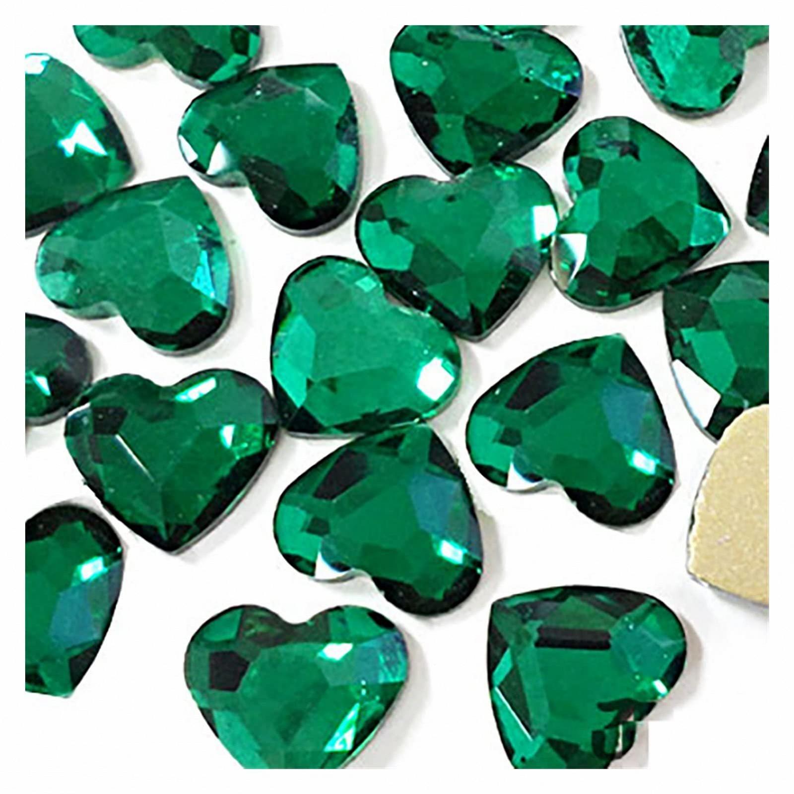 Прикраса для нігтів Серце Стрази 5,5 x 6 мм., фото №7