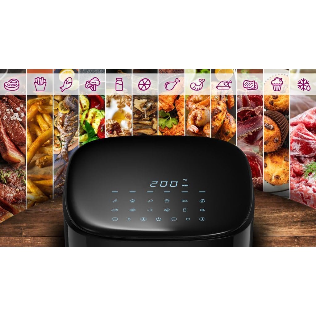 Мультипіч Salente AirFit 3.5 л 1500 Вт 12 програм Чорна, фото №8