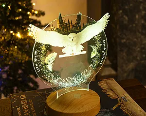 Нічник Geschenkelampe Hedwig Сова 3D LED - Фото 1