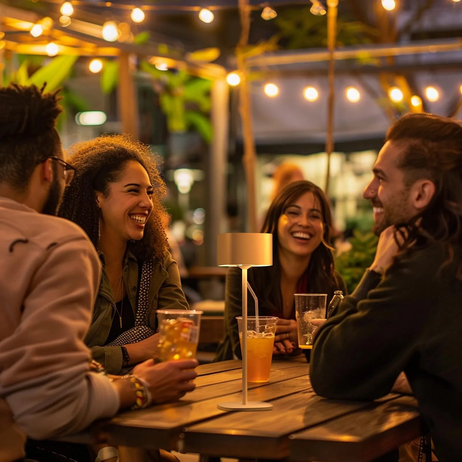 Настільна лампа CALEX Serino акумуляторна бездротова димована тепла біла водонепроникна алюмінієва Пісочна, фото №5