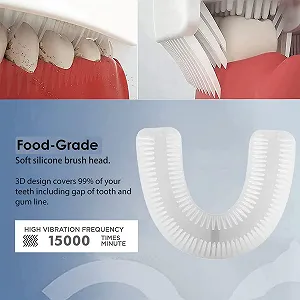 Ультразвукова зубна щітка EITVLAGE 360° автоматична Чорний - Фото 1