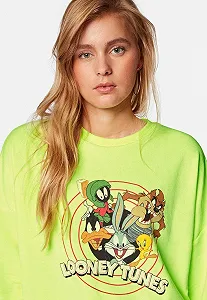 Жіночий світшот MAVI LOONEY TUNES SWEATSHIRT Neon Green - L - Фото 1