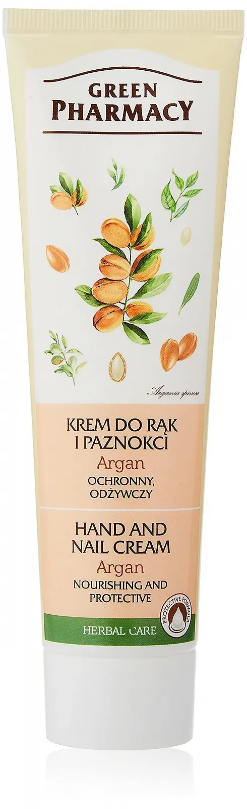 Крем для рук та нігтів Green Pharmacy Живильний та захисний 'Argan' 100 мл, фото №1