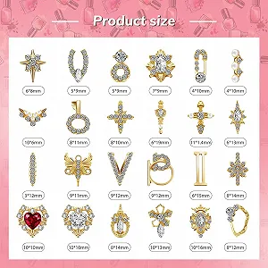 Стразы для ногтей 3D, 24 стиля, 48 штук synthetic.ua - Фото 1