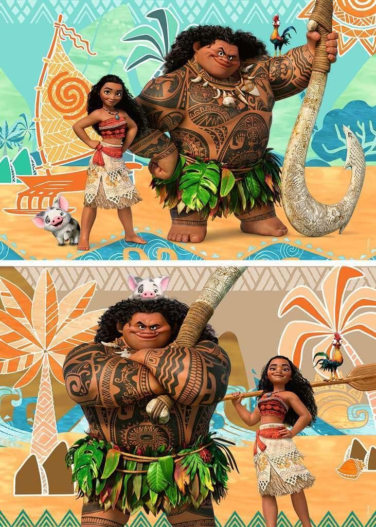 Пазл Ravensburger Disney Vaiana et Amis 09156 2 x 24 элемента, фото №2