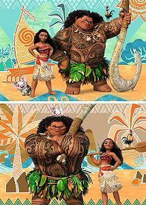 Пазл Ravensburger Disney Vaiana et Amis 09156 2 x 24 елементи synthetic.ua - Фото 1