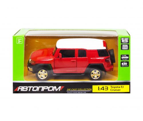 Машинка Toyota FJ Cruiser из серии Автопром красный [tsi149465-TSI], фото №1