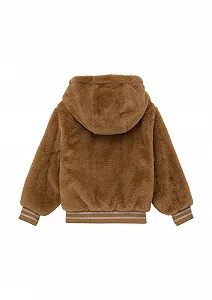 Куртка s.Oliver для девочки с плюшевым мишкой synthetic.ua - Фото 1