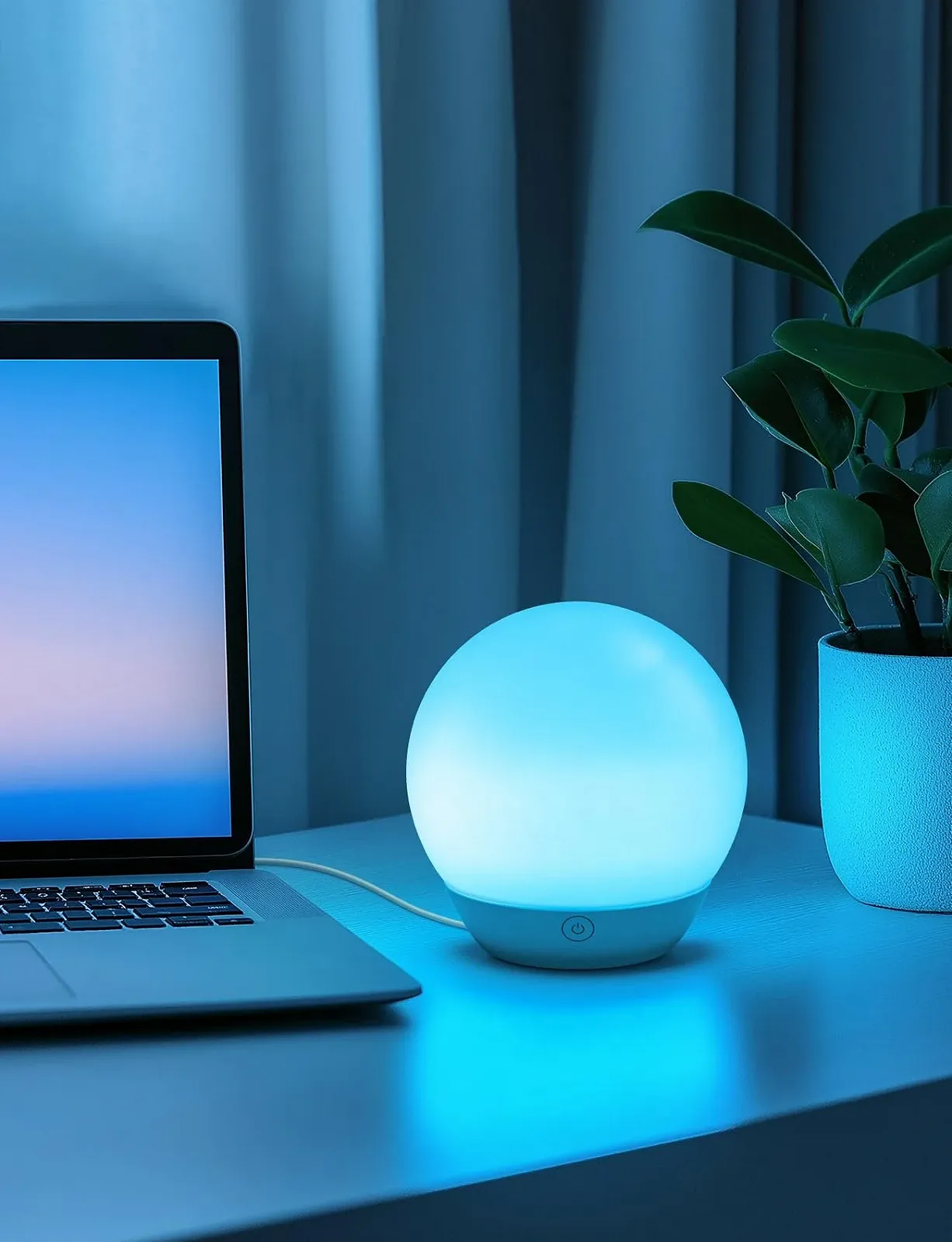 Настільна лампа світлодіодна розумна Aigostar Bluetooth з димуванням сумісна з Alexa набір з 2 шт., фото №8