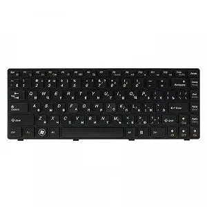 Клавиатура ноутбука PowerPlant Lenovo IdeaPad G480 черный, черный фрейм (KB311880) - Фото 1
