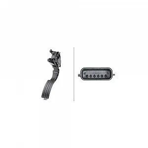 Датчик положения педали акселератора HELLA 6PV 009 978-731 для RENAULT - Фото 1