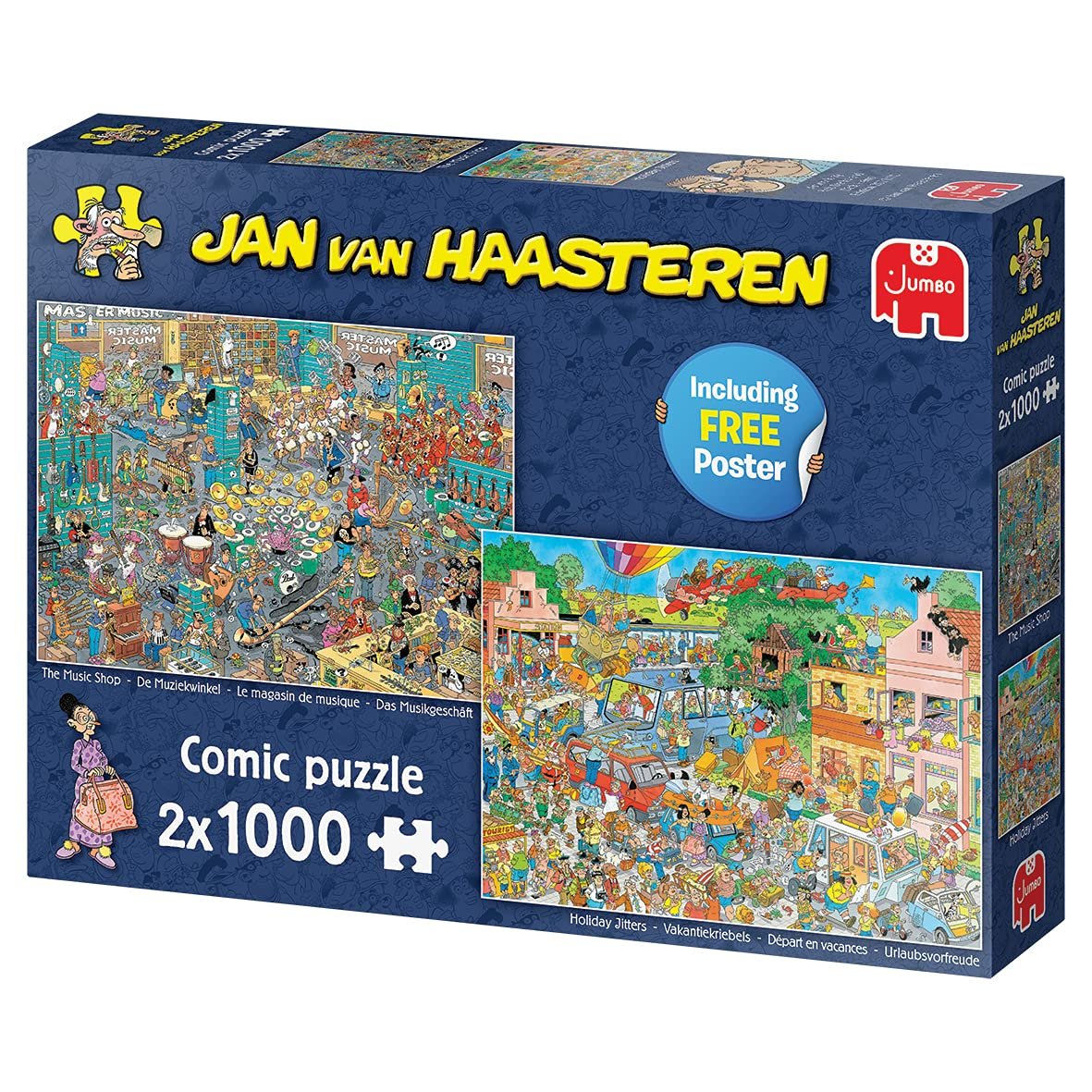 Пазл Jan Van Haasteren Music, Shop & Holiday Fever 2 x 1000 деталей для дорослих, фото №6