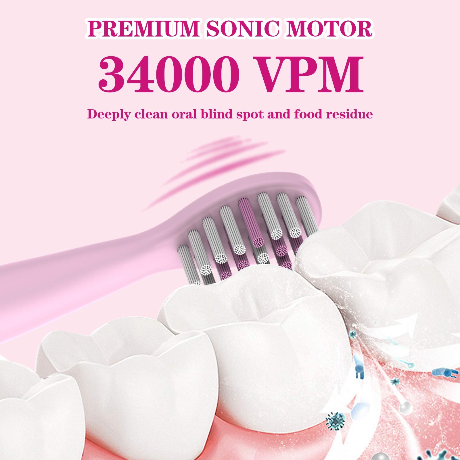 Електрична звукова зубна щітка CHAIN Peak для дітей 3-12 років 6 режимів, фото №4