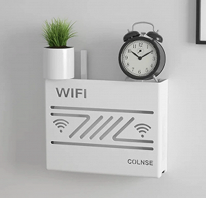 Полка-держатель для роутера настенная COLNSE L Белый - Фото 1