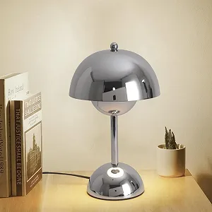 Настільна лампа Mushroom Lamp G45 3000 K сенсорна срібляста - Фото 1